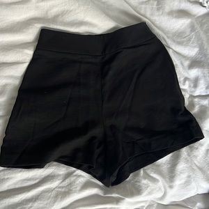 Leith High Waist Black Shorts